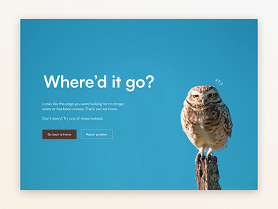 404 Error Page design ui