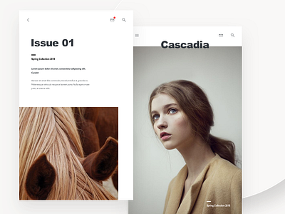 Modern App Concept app design editorial girl minimal mobile modern visual
