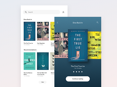 Audiobook App app audiobook book gradient ios reading ui ux