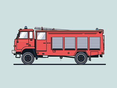 STAR firetruck car firetruck illustration truck