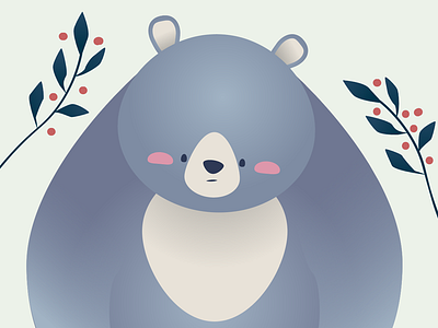 Bear animal bear children cute illustration kids wip