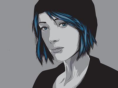 Chloe Price - Life is Strange WIP #2 adventure character game gaming illustration life is strange pc playstation portrait poster vector xbox
