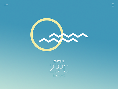 "Avant-garde" weather app - mild app clouds icon interface sun temperature ui ux weather