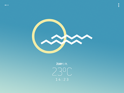 "Avant-garde" weather app - mild