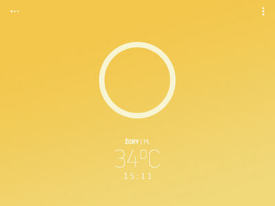 "Avant-garde" weather app - heat app clouds icon interface sun temperature ui ux weather