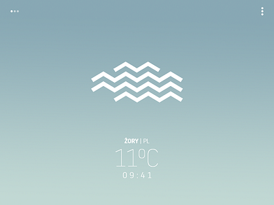 "Avant-garde" weather app - cloudy app clouds icon interface temperature ui ux weather