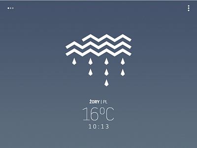 "Avant-garde" weather app - rain app clouds icon interface temperature ui ux weather