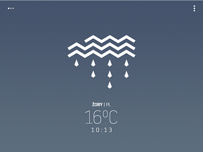 "Avant-garde" weather app - rain