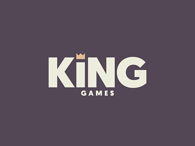 King Games Logo board games branding crown games king logo visual identity