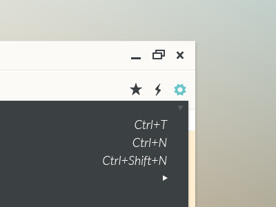 Google Chrome Controls browser chrome contrast light pale ui