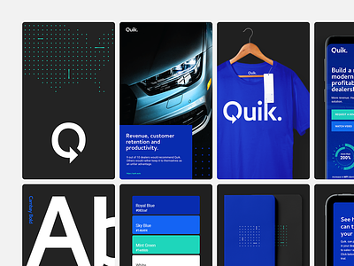 Quik - Visual Identity - Behance Case Study automotive branding branding and identity case study collateral key visual logo logotype product design typography