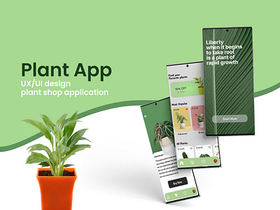 Plant App UX/UI Design ui