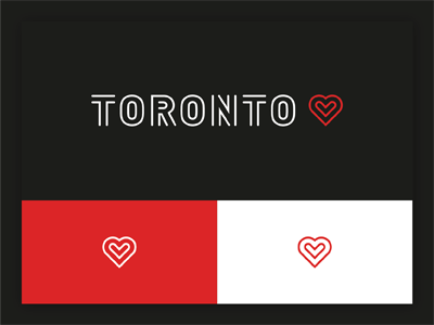 Toronto Love canada heart iconography love minimal toronto typography