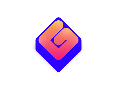 G design isometric lettering logo worm