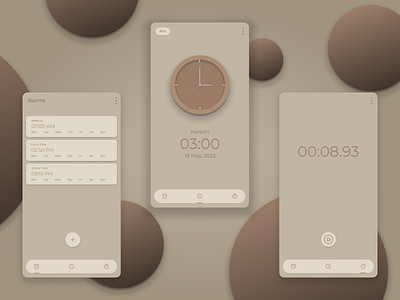Clock App Design app design ui