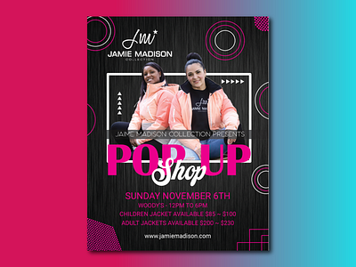 POP UP SHOP flyer branding flyer design pop up shop flyer