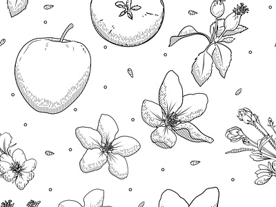 Custom Repeating Pattern Illustration for Product Labelling