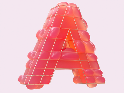 A cinema4d design octane typography