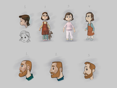 Character designs for "Andreas Hus" animation animation character concepts designs