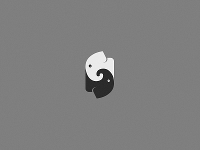 Elephant Yin Yang elephant for sale logo symbol yin yang