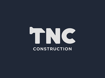 TNC Construction brand design brand identity branding construction construction logo graphic design identity identity design logo logodesign type typeface