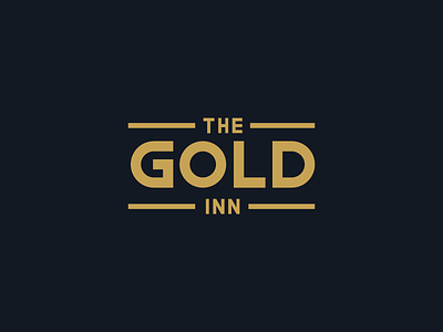 The Gold Inn brand identity brand identity design branding gold goldenlogo graphic design logo logo design logo designer navy pub publogo