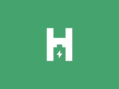 Letter H + Battery Logo batterylogo brand identity brand. logoidentity branding design graphic design logo logo design logomark negativespace