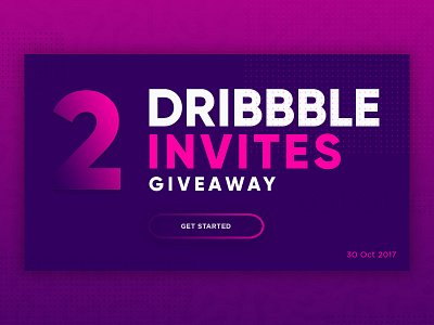 2x Invite Giveaway colorful community design dribbble dribbble invite invite invite giveaway popular ui ux