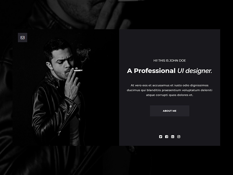 Grant - Onepage Portfolio Template by Anastasia Manuilova on Dribbble