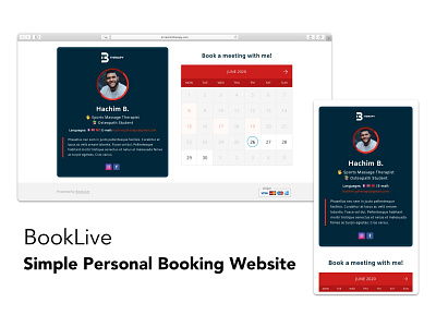 BookLive appointment booking booking app personal trainer personal website scheduling