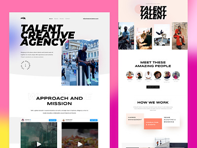 Miagency - Talent Agency - Website & Brand Design agency brand design branding logo design sport talent website