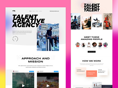 Miagency - Talent Agency - Website & Brand Design