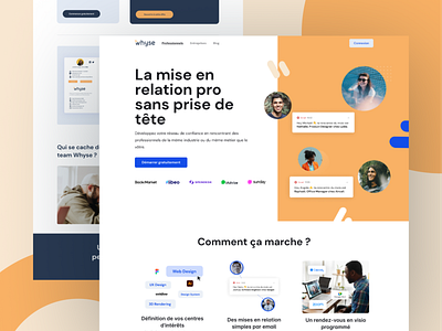 Whyse - Website Redesign design frenchtech peer learning platform scaleup startup ui website