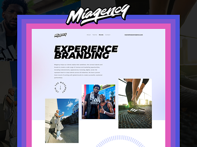 Miagency for Brands design logo logo design ui website