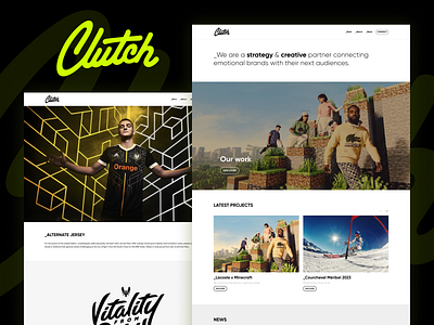 Clutch - Website agency front end sport website wordpress
