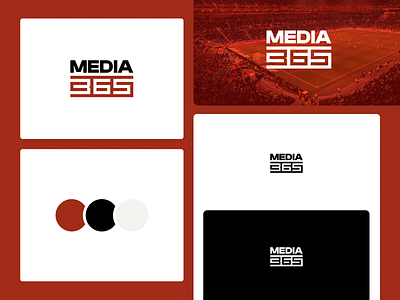 Media365 - Logo design 365 agency branding design logo logo design media365 sport sports agency