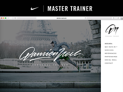 Damien Noël | Nike Master Trainer athlete coach coaching gym nike nike master trainer sport trainer ui ux web design website