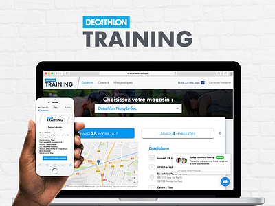 Decathlon Training coach coaching decathlon fitness pilates sport training ui ux web design yoga zumba