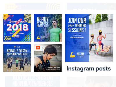 Instagram posts for All Fit Academy coaching instagram instagram post personal trainer sports
