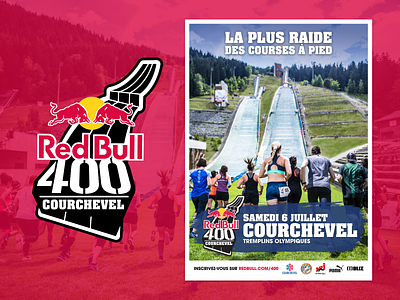 Red Bull 400 Courchevel - Poster courchevel event event branding poster redbull redbull400 sport