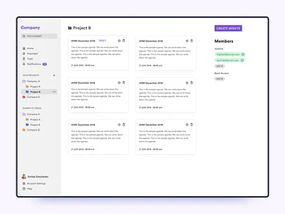 Meeting Minutes Product case study minute ui ux