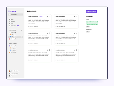 Meeting Minutes Product case study minute ui ux