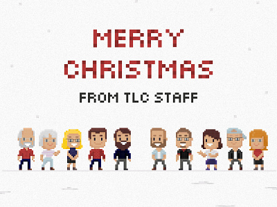 Merry Christmas TLC christmas church design illustration illustrator pixel drawing social media vector