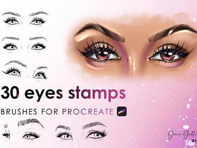 30 eyes stamps