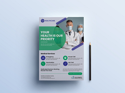 Medical healthcare flyer design