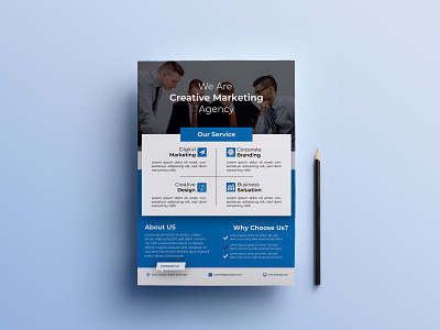 Corporate business flyer template