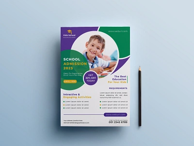 KIDS School Admission flyer design adventure t shirt app best t shirt branding business flyer business t shirt corporate business flyer design event t shirt flyer flyer design flyers graphic design hiking t shirt design illustration kids flyer kids school admission flyer logo roll up banner design ui