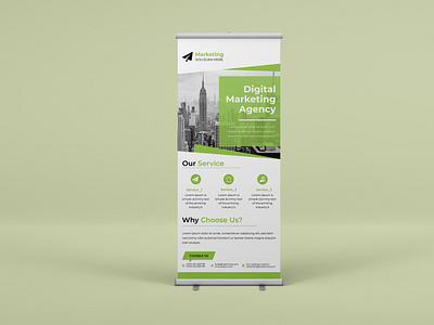 Corporate business roll up banner design