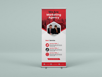 Corporate roll up banner design