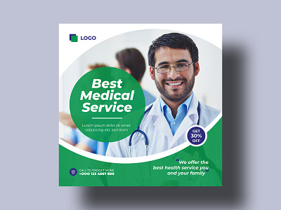 Medical healthcare social post design